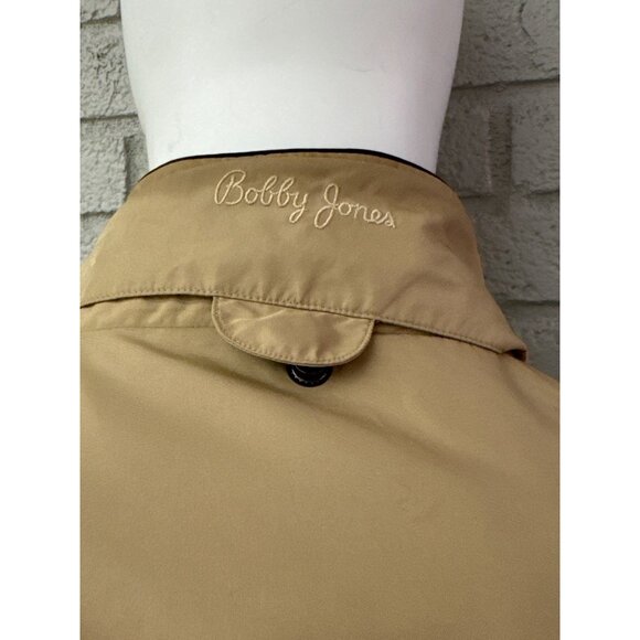 Bobby Jones Men Tan Golf Windbreaker Jacket Size L - Picture 8 of 13